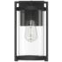 Hunter Astwood Matte Black WeatherMax 1 Light Small 12 Inch Wall Light