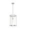 Hunter Astwood Polished Nickel with Clear Glass 1 Light Pendant Light