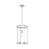 Hunter Astwood Polished Nickel with Clear Glass 1 Light Pendant Light
