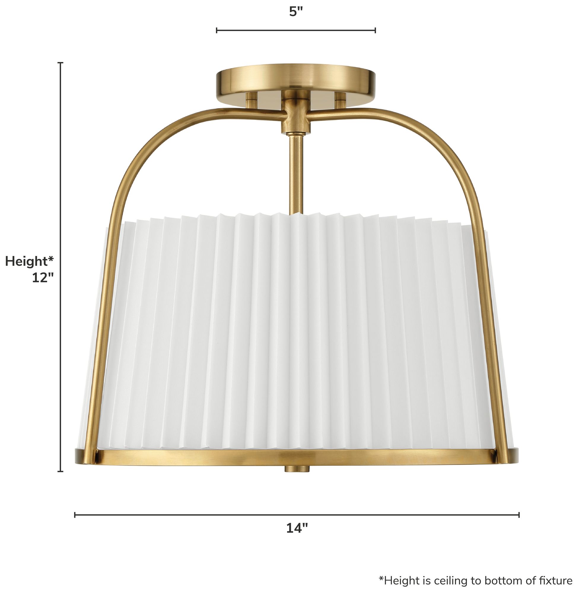Image 4 Hunter Atmore Alturas Gold 2 Light Large more views