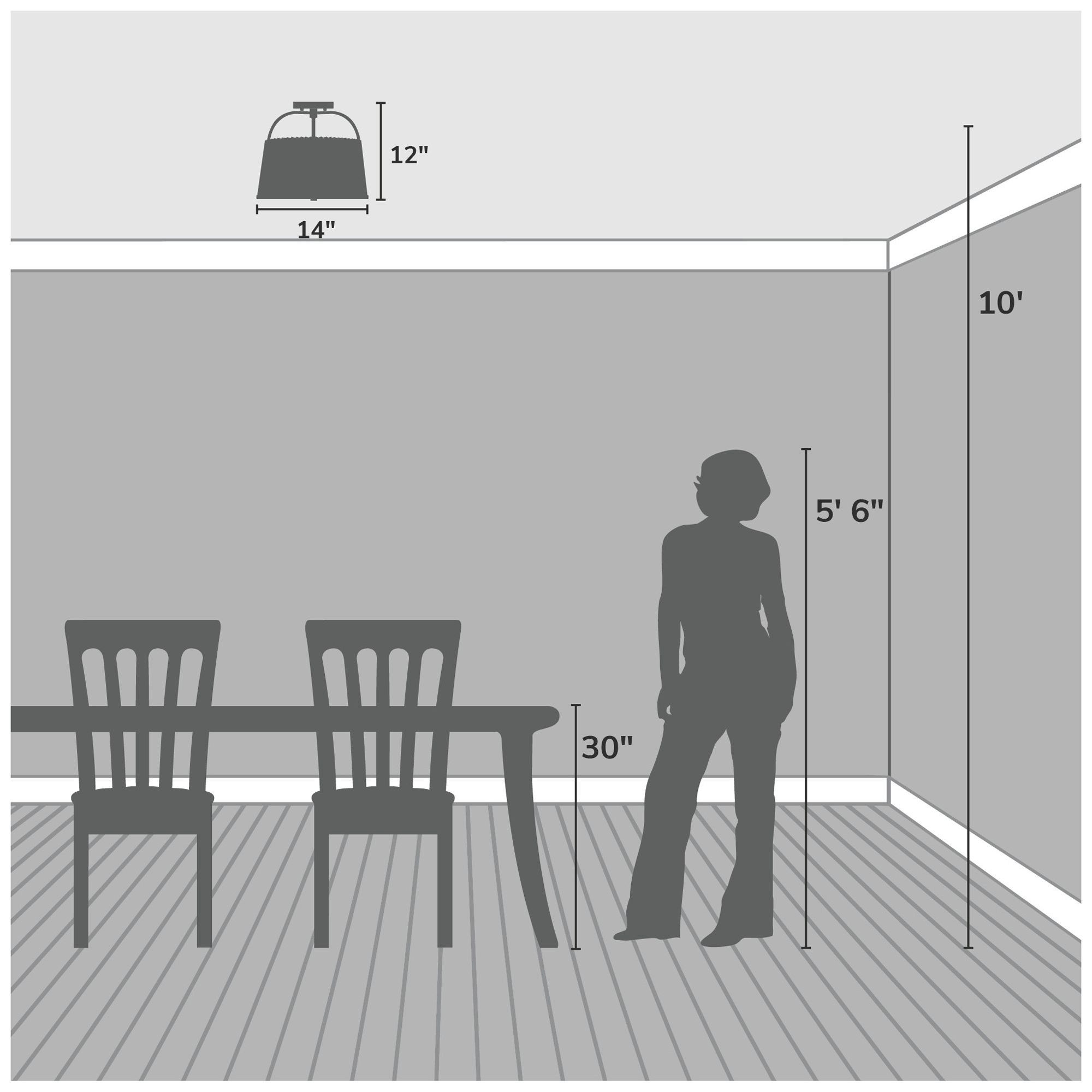 Image 6 Hunter Atmore Alturas Gold 2 Light Large more views