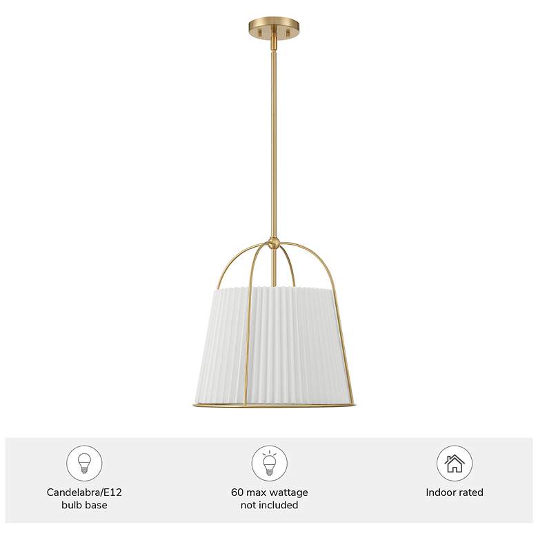 Image 5 Hunter Atmore Alturas Gold 3 Light Large Pendant Ceiling Light Fixture more views