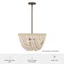 5_Hunter Autumndale Matte Bronze 4 Light Large Pendant Ceiling Light Fixture more views