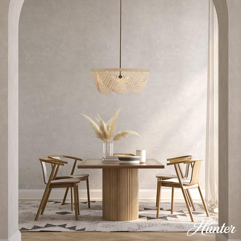 Image 3 Hunter Autumndale Matte Bronze 6 Light Medium Chandelier more views