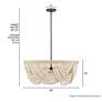4_Hunter Autumndale Matte Bronze 6 Light Medium Chandelier more views