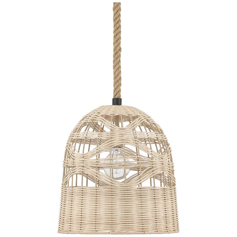 Image 2 Hunter Baskel Matte Black 1 Light Large Pendant Ceiling Light Fixture