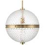 2_Hunter Bay Hollow Alturas Gold with Clear Glass 1 Light Pendant