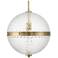 Hunter Bay Hollow Alturas Gold with Clear Glass 1 Light Pendant