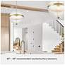 7_Hunter Bay Hollow Alturas Gold with Clear Glass 1 Light Pendant more views