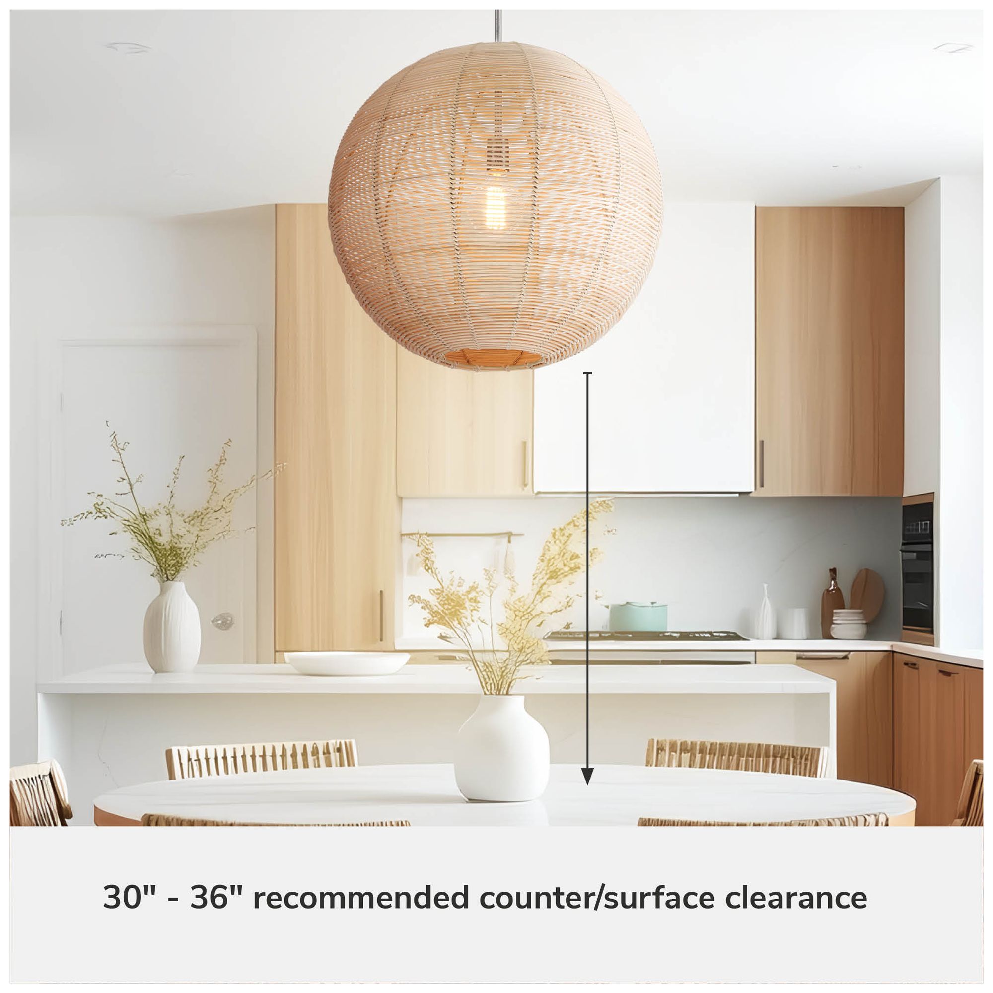 Image 7 Hunter Berkeley Brushed Nickel 1 Light Large Pendant Ceiling Light Fixture more views