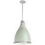Hunter Bluff View Soft Sage and Brushed Nickel 3 Light Pendant