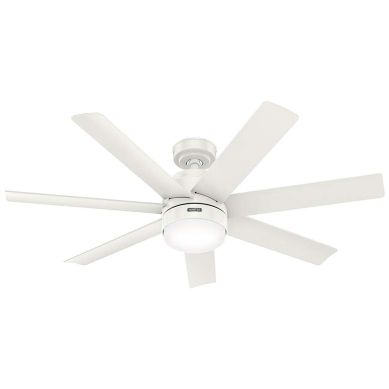 Image 2 Hunter Brazos LED 52 in Fresh White ENERGY STAR Outdoor Fan