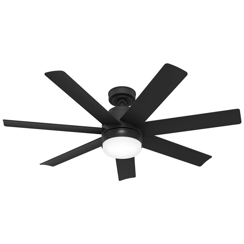Image 2 Hunter Brazos LED 52 in Matte Black ENERGY STAR Outdoor Fan