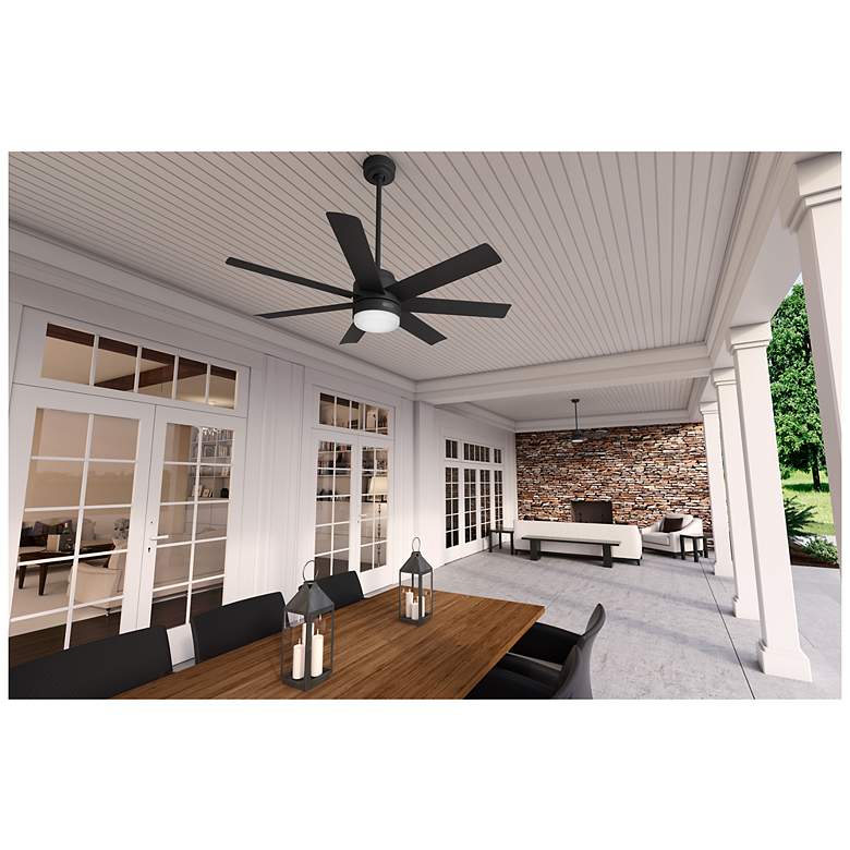 Image 5 Hunter Brazos LED 52 in Matte Black ENERGY STAR Outdoor Fan more views