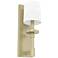 Hunter Briargrove 14" High Modern Brass Wall Sconce