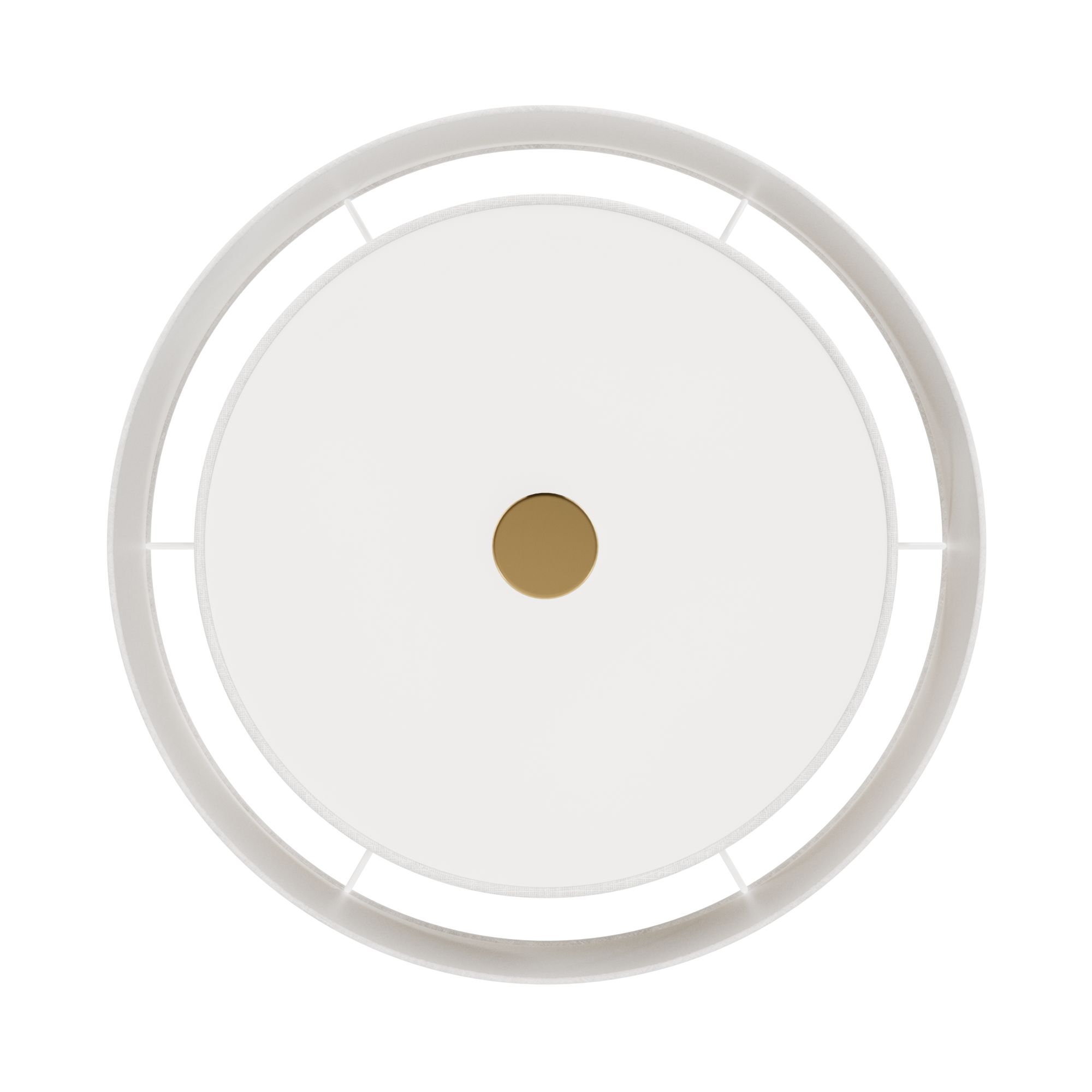 Hunter Brookside Luxe Gold with Frosted Glass 2 Light Flush Mount