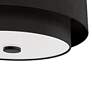 7_Hunter Brookside Matte Black with Frosted Glass 2 Light Flush Mount more views