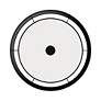 Hunter Brookside Matte Black with Frosted Glass 2 Light Flush Mount