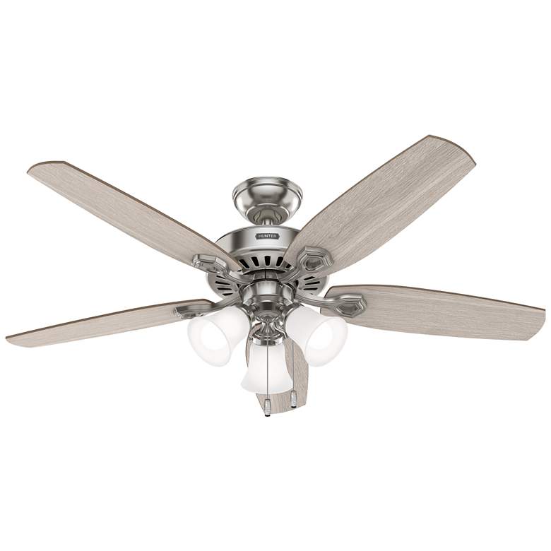 Image 2 Hunter Builder LED 52 in Brushed Nickel ENERGY STAR Indoor Fan