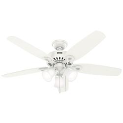 Hunter Builder LED 52 in Fresh White ENERGY STAR Indoor Fan