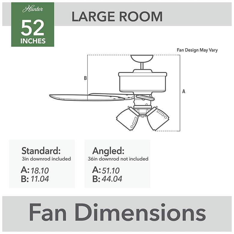 Image 6 Hunter Builder LED 52 in Fresh White ENERGY STAR Indoor Fan more views