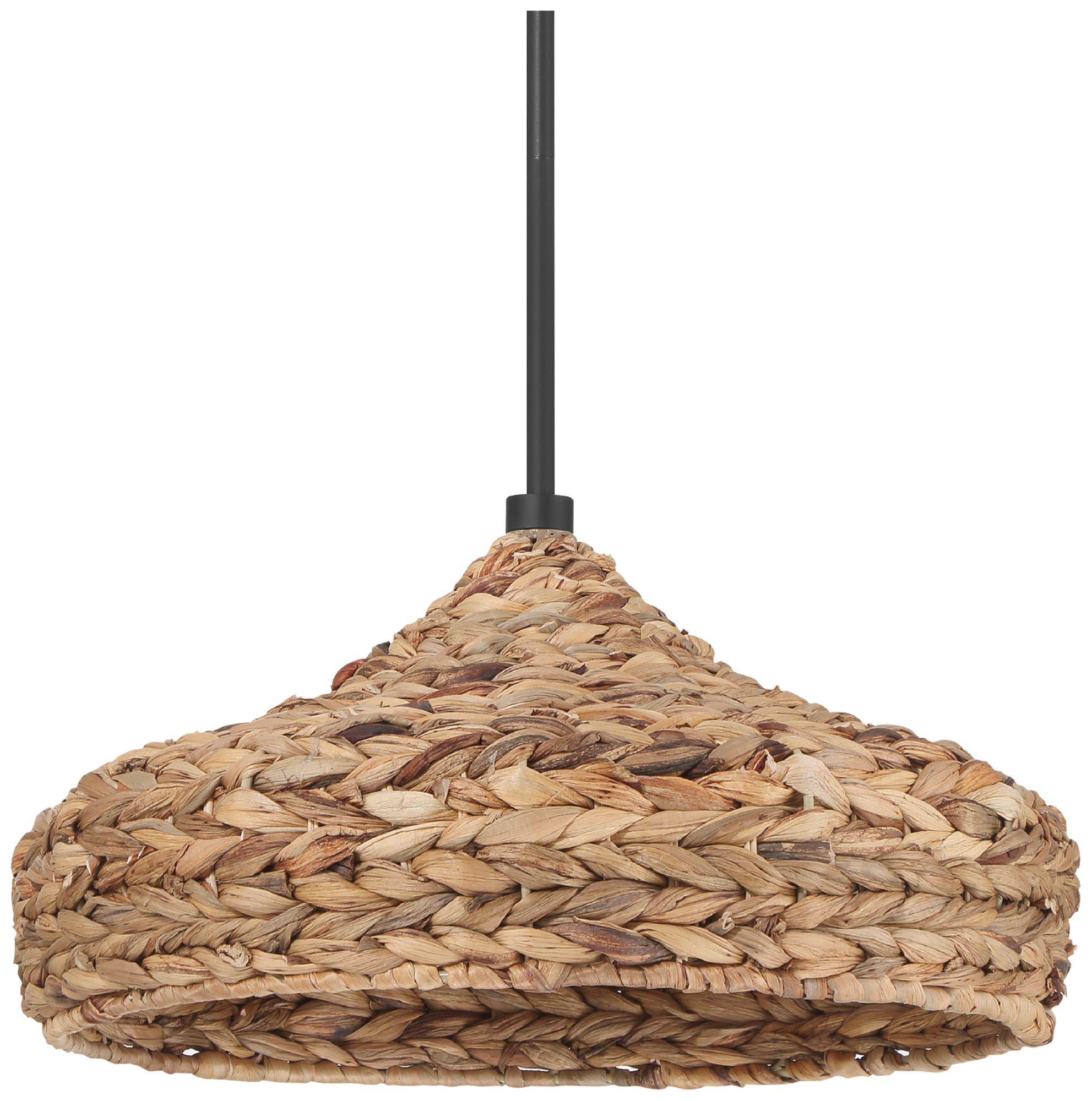 Hunter Cambria Matte Black 1 Light Large Pendant Ceiling Light Fixture