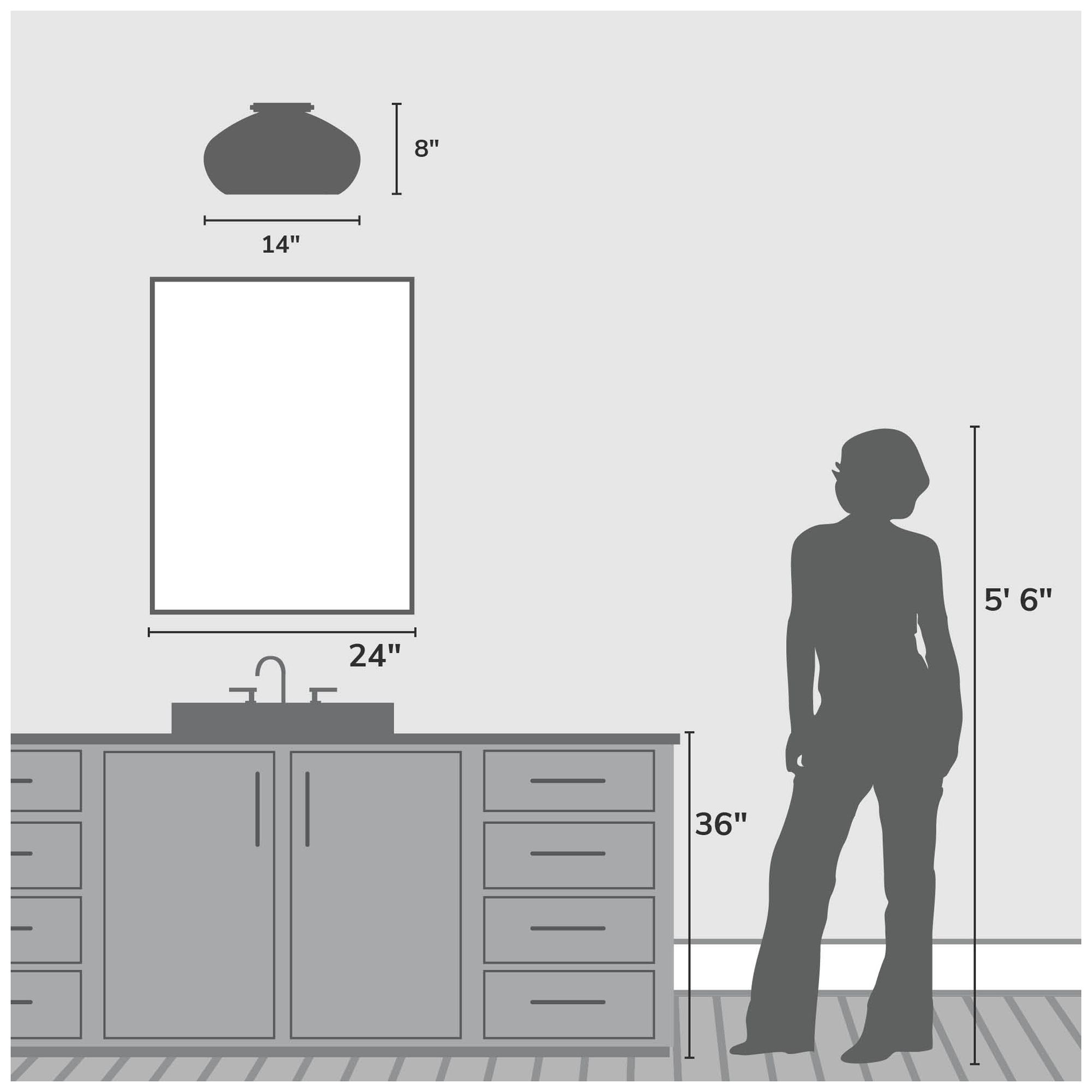 Image 4 Hunter Cambria Matte Black 1 Light Medium Flush Mount Ceiling Light Fixture more views