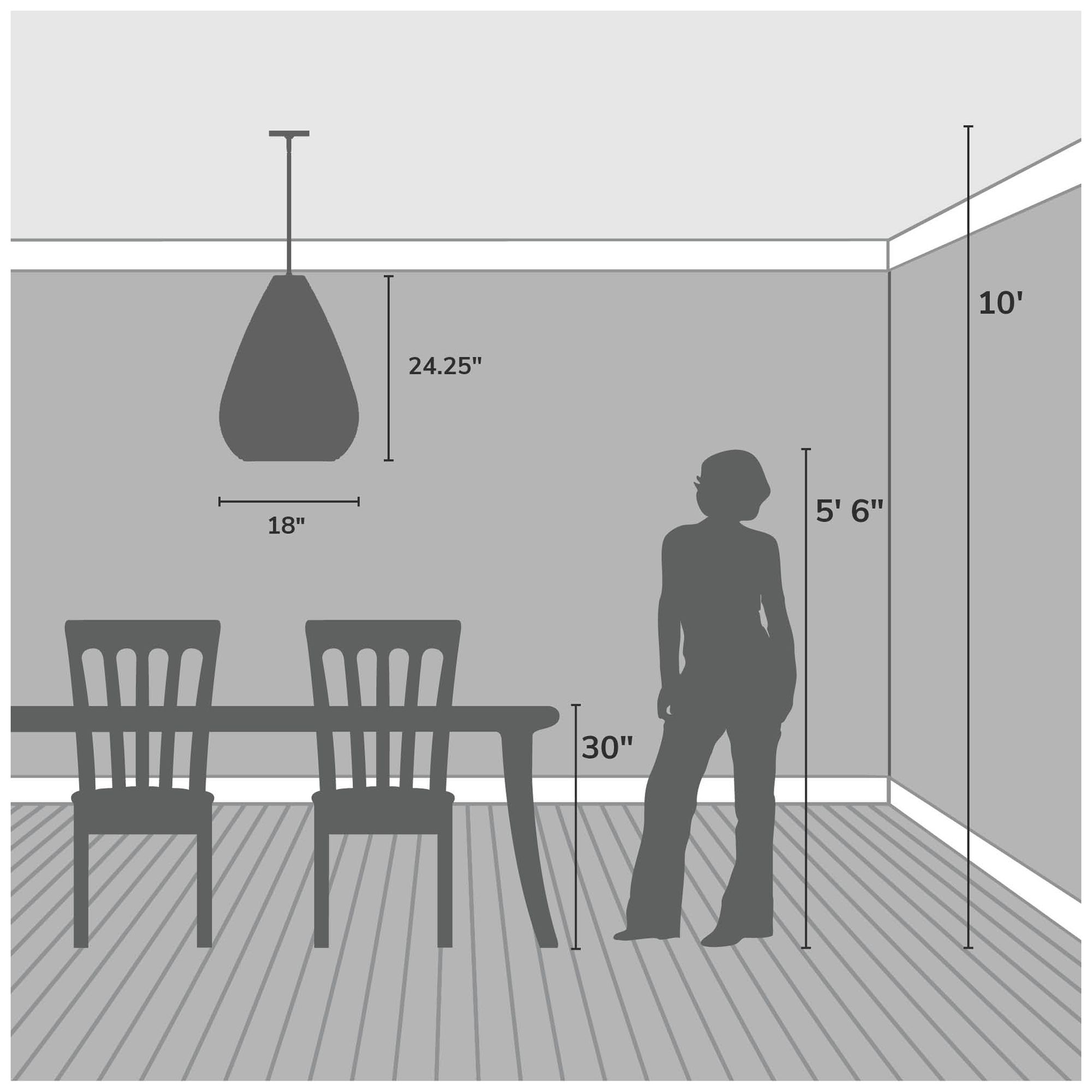 Image 4 Hunter Cambria Matte Black 3 Light Large Pendant Ceiling Light Fixture more views