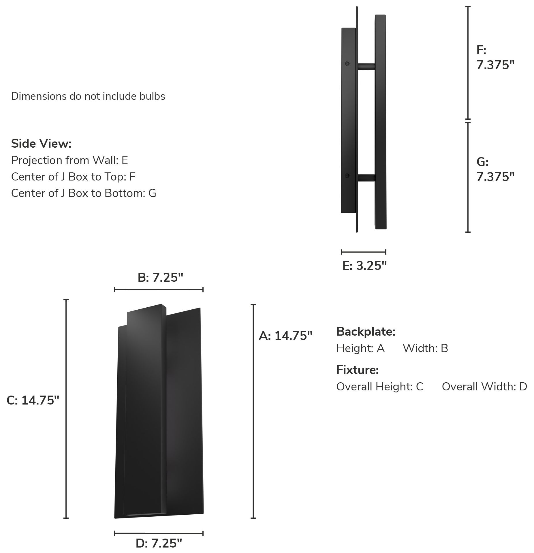 Image 4 Hunter Canoga Jasmine Roth Matte Black WeatherMax LED Medium Wall Light more views