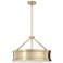 Hunter Capshaw 21 1/4" Wide Alturas Gold Drum Pendant Light