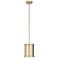 Hunter Capshaw Alturas Gold with Painted Cased White Glass 1 Light Pendant