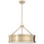 Hunter Capshaw Alturas Gold with Painted Cased White Glass 5 Light Pendant