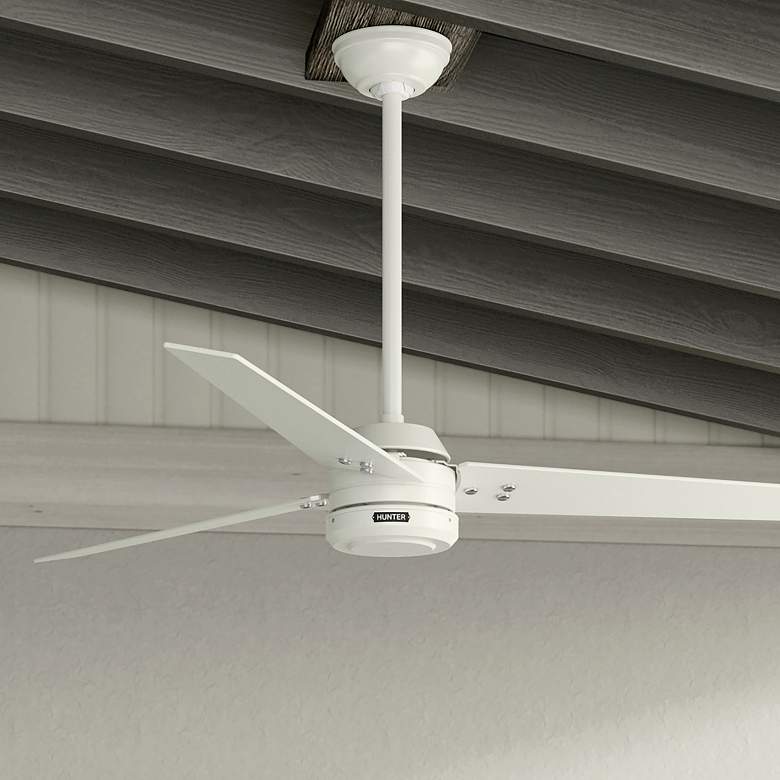 Image 1 Hunter Cassius 60 in Fresh White ENERGY STAR Outdoor Fan