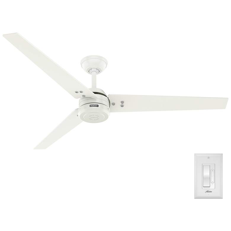 Image 3 Hunter Cassius 60 in Fresh White ENERGY STAR Outdoor Fan more views