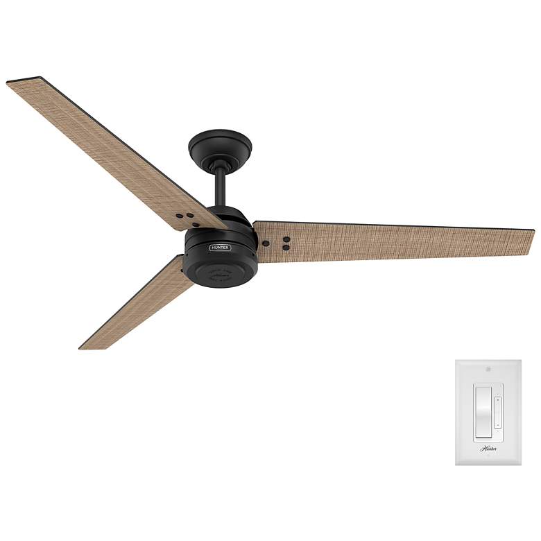 Image 3 Hunter Cassius 60 in Matte Black ENERGY STAR Outdoor Fan more views