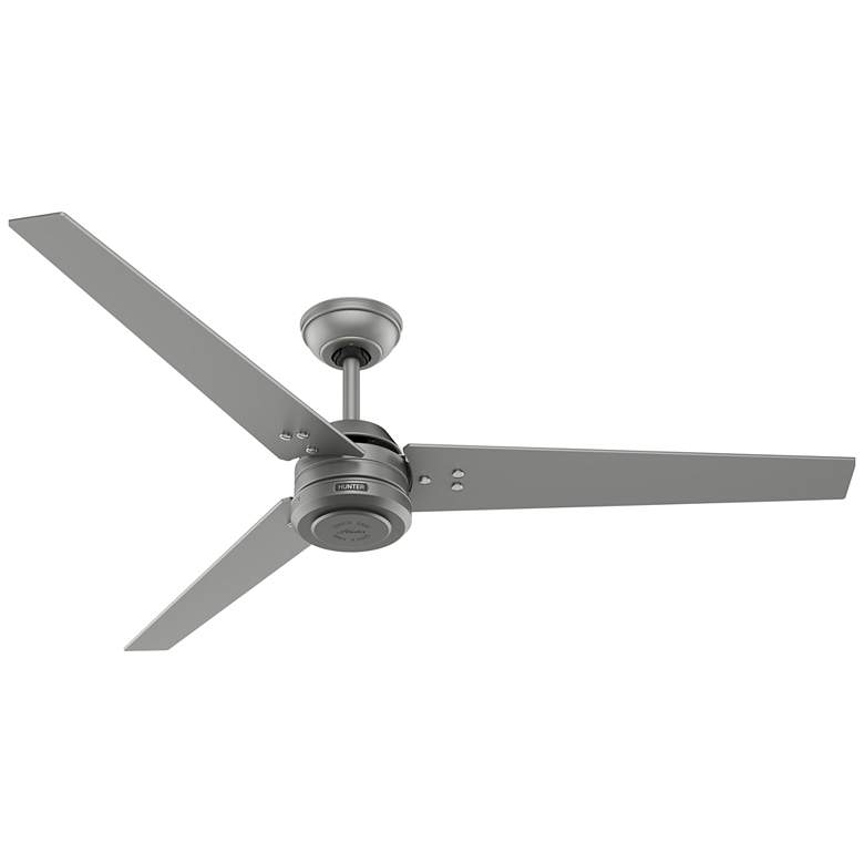 Image 2 Hunter Cassius 60 in Matte Silver ENERGY STAR Outdoor Fan