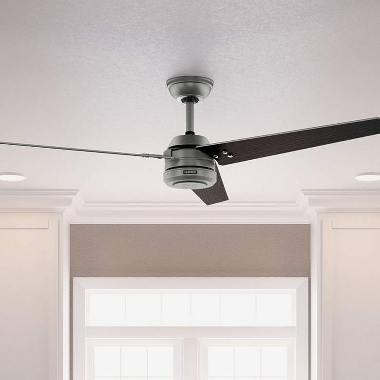 Image 1 Hunter Cassius 60 in Matte Silver ENERGY STAR Outdoor Fan