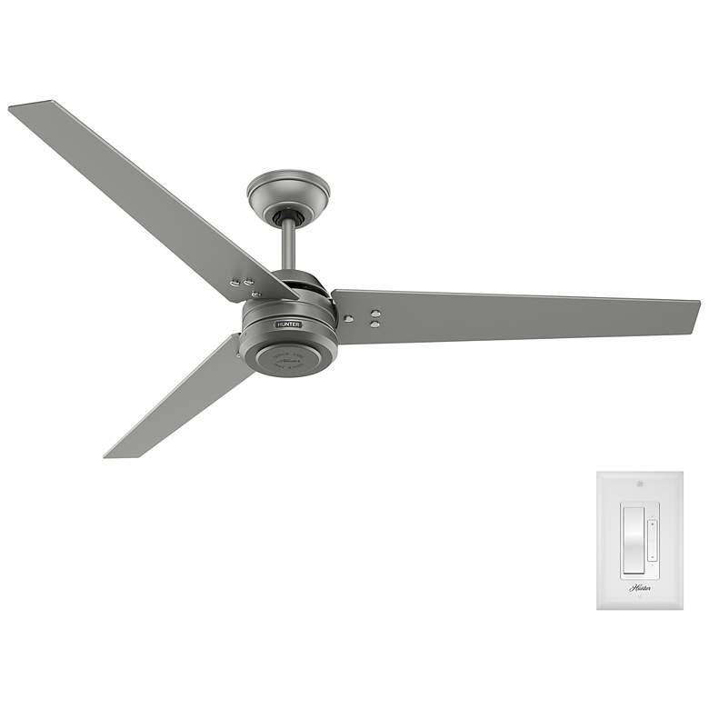 Image 3 Hunter Cassius 60 in Matte Silver ENERGY STAR Outdoor Fan more views