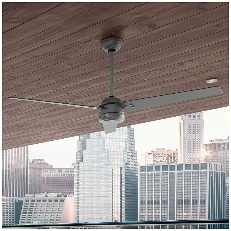 Image 5 Hunter Cassius 60 in Matte Silver ENERGY STAR Outdoor Fan more views