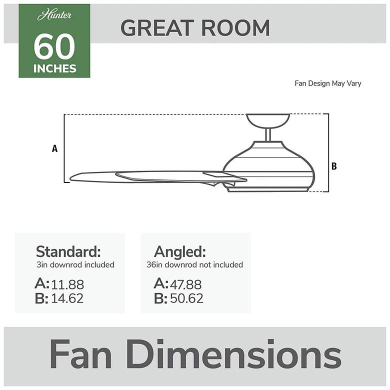 Image 7 Hunter Cassius 60 in Premier Bronze ENERGY STAR Outdoor Fan more views
