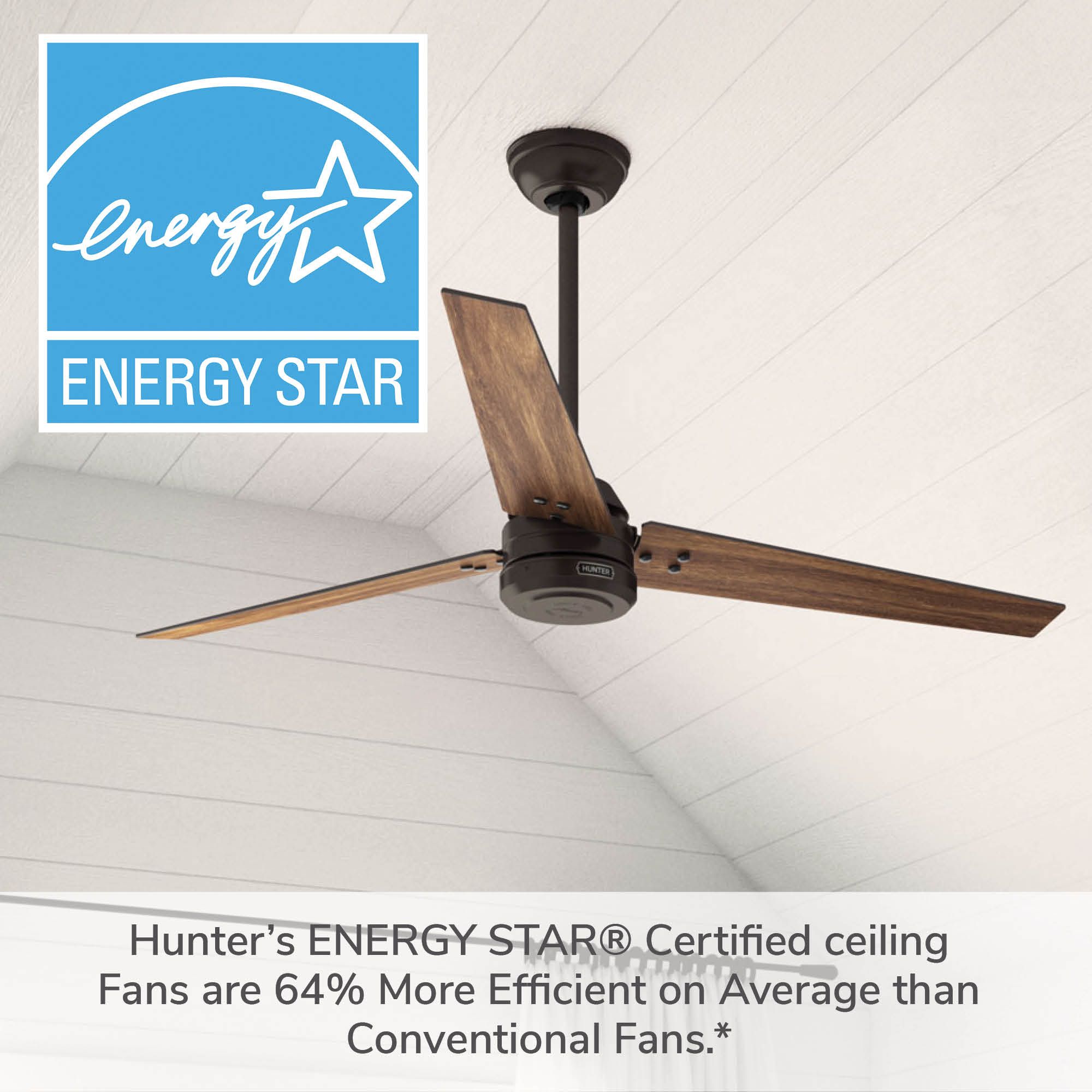 Hunter Cassius 60 in Premier Bronze ENERGY STAR Outdoor Fan