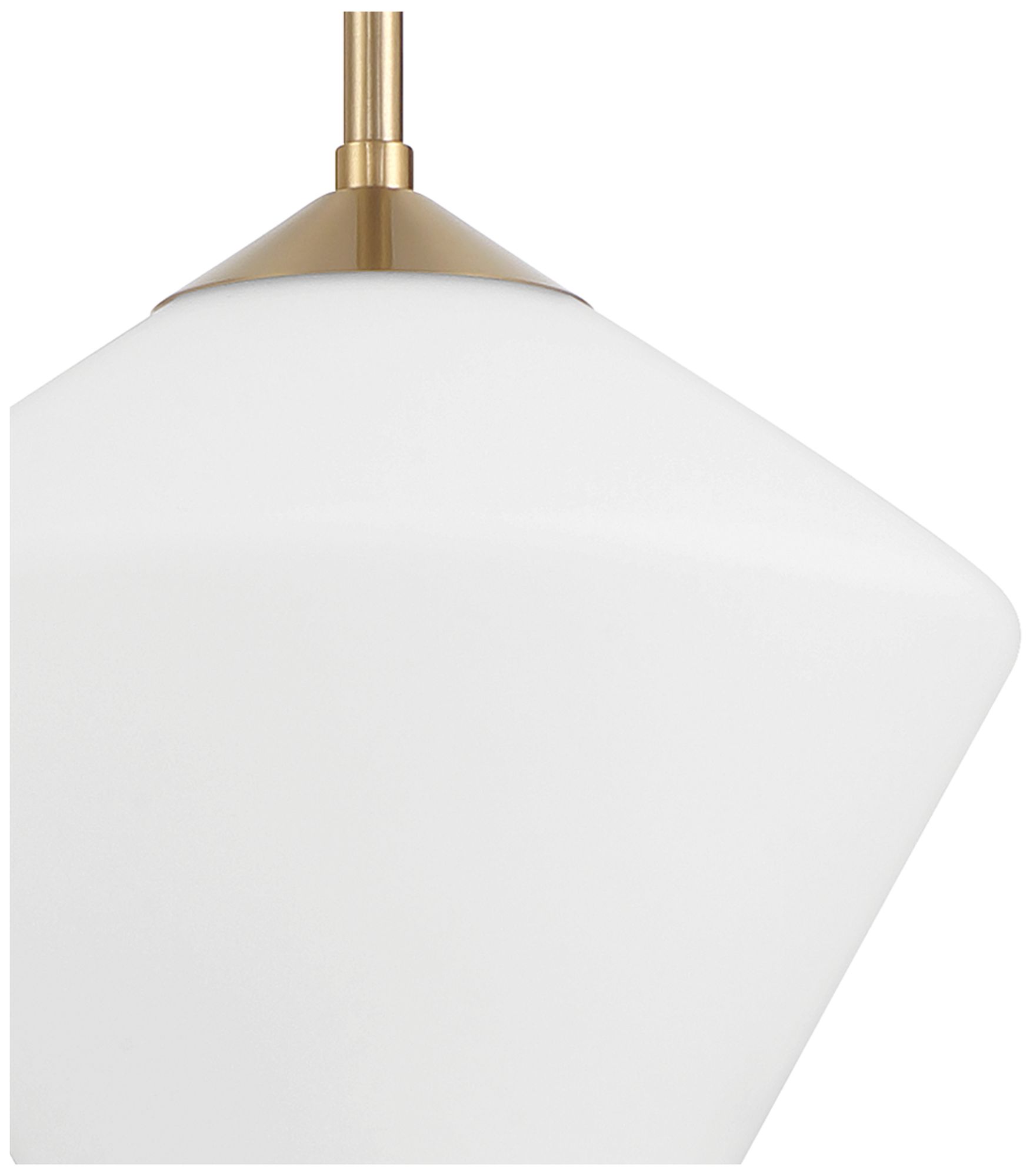 Hunter Celestial Valley Alturas Gold with Cased White Glass 1 Light Pendant