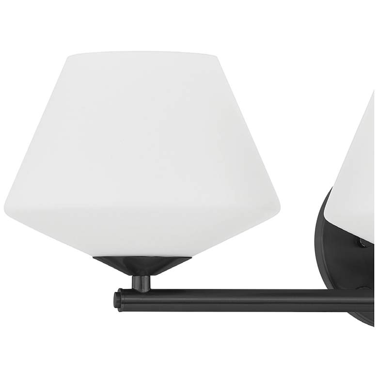 Image 7 Hunter Celestial Valley Matte Black with Cased White Glass 3 Light Vanity more views