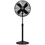 Hunter Classic Matte Black Adjustable Standing Fan