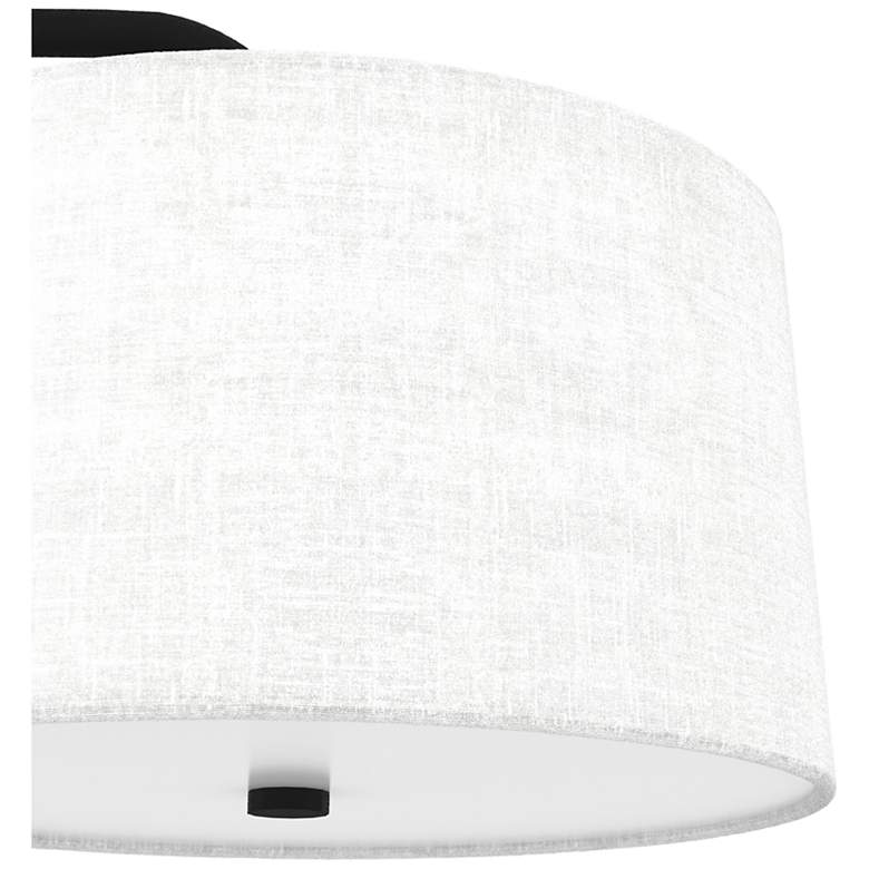 Image 7 Hunter Cottage Hill Natural Iron and Off White Linen 4 Light Pendant more views