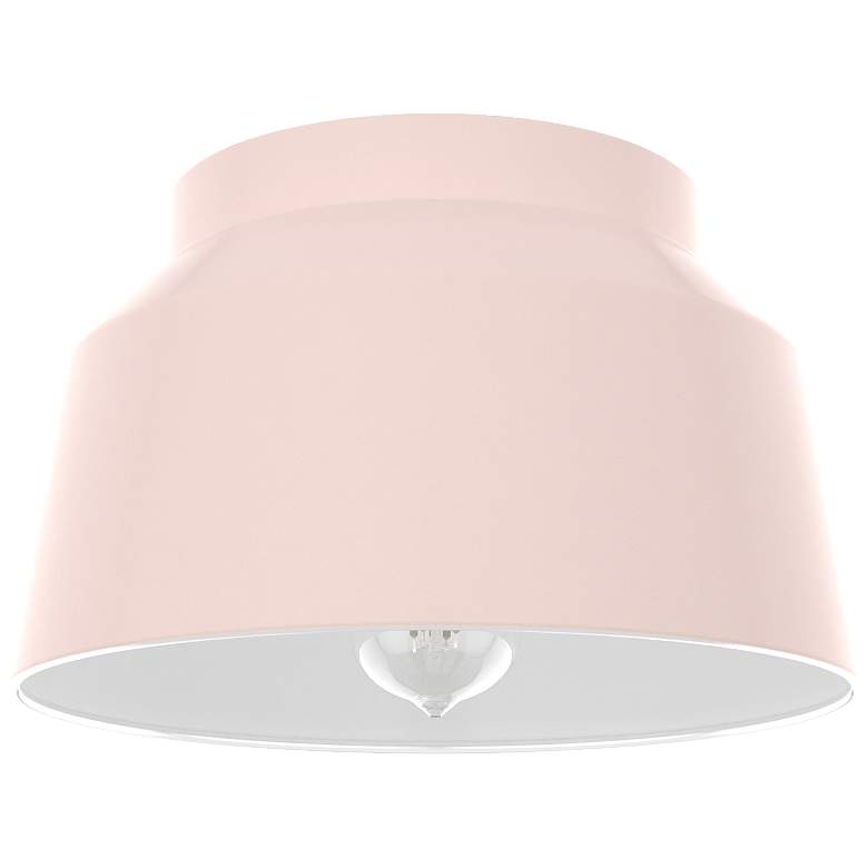 Image 1 Hunter Cranbrook Blush Pink 1 Light Flush Mount Ceiling Light Fixture