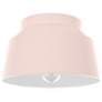 Hunter Cranbrook Blush Pink 1 Light Flush Mount Ceiling Light Fixture