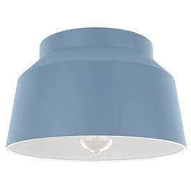 Image1 of Hunter Cranbrook Indigo Blue 1 Light Flush Mount Ceiling Light Fixture