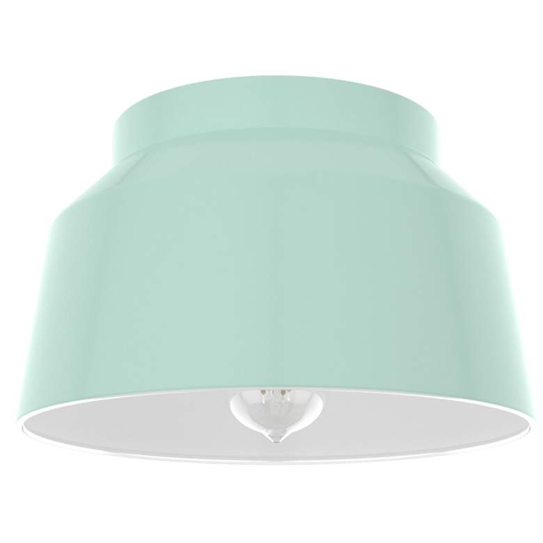 Image 1 Hunter Cranbrook Mint 1 Light Flush Mount Ceiling Light Fixture