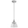 Hunter Cypress Grove Brushed Nickel with Clear Glass 1 Light Pendant